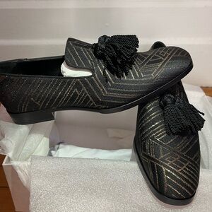 Jimmy Choo Men’s Gold/Black Formal Shoe